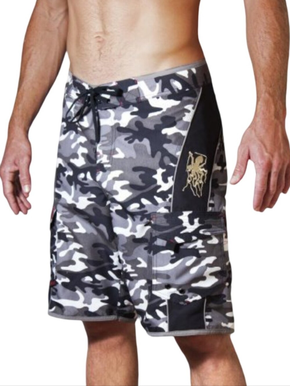 Maui Rippers Board Shorts - Camo Men's Boating Beach Swim Shorts Size 38